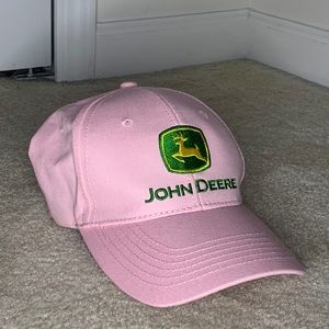 pink john deere hat, brand new never worn.